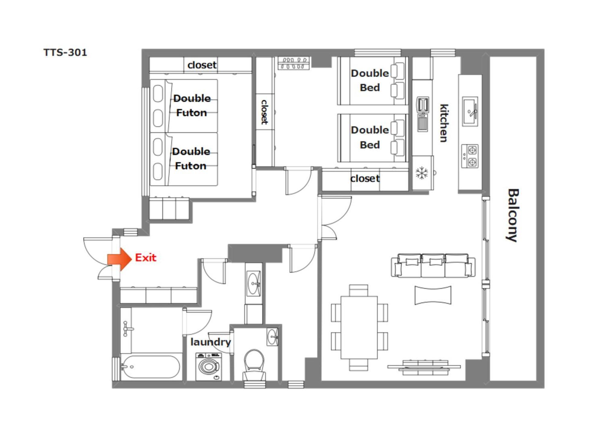 豊月荘 Toyotsuki Apartment Osaka Bilik gambar